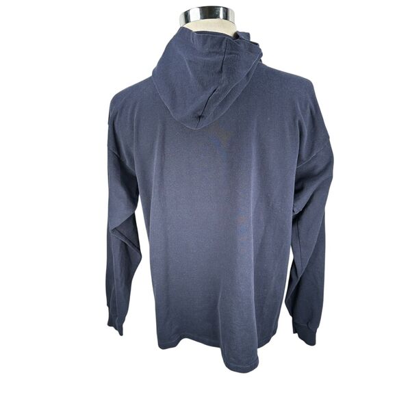 Vintage Champion Michigan Wolverines Hoodie Mens Large Blue USA 80s 90s Pullover - Picture 4 of 10